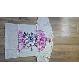 Mishka Keep Watch Eyeball Graphic T-Shirt Cream Reason Clothing MSK-144 Mens L